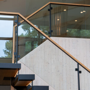 Verre trempé pour descente d'escalier