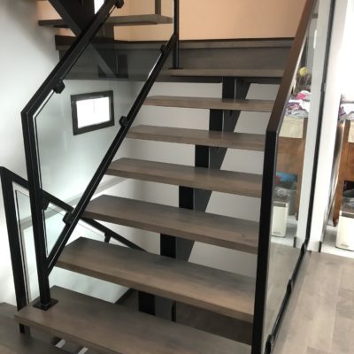 Interior staircases and railings in Saint-Sauveur