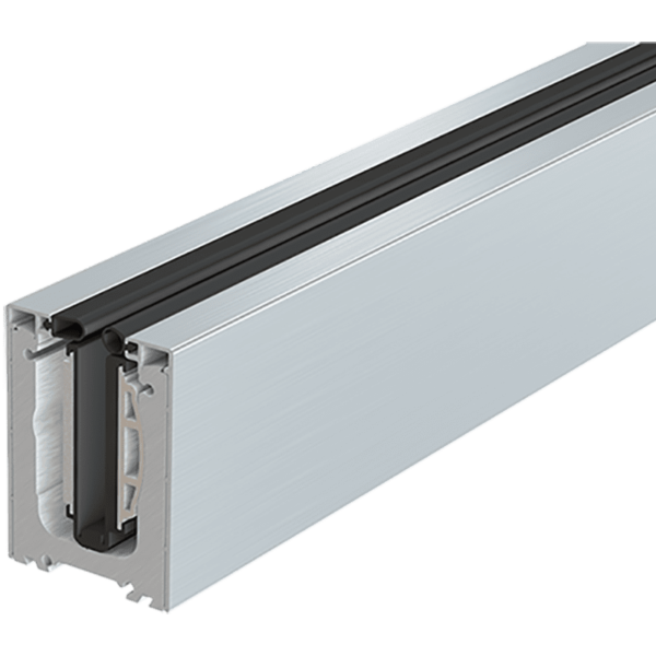 Rail encastré rampe en verre