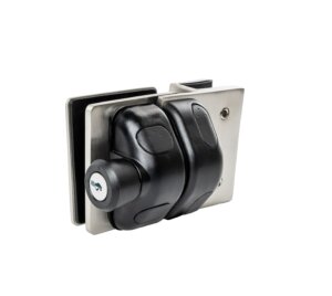 Loquet en acier duplex 2205 pour barrière en verre 8 à 12 mm