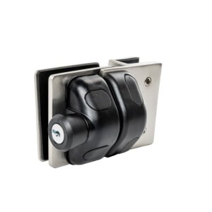 Loquet en acier duplex 2205 pour barrière en verre 8 à 12 mm