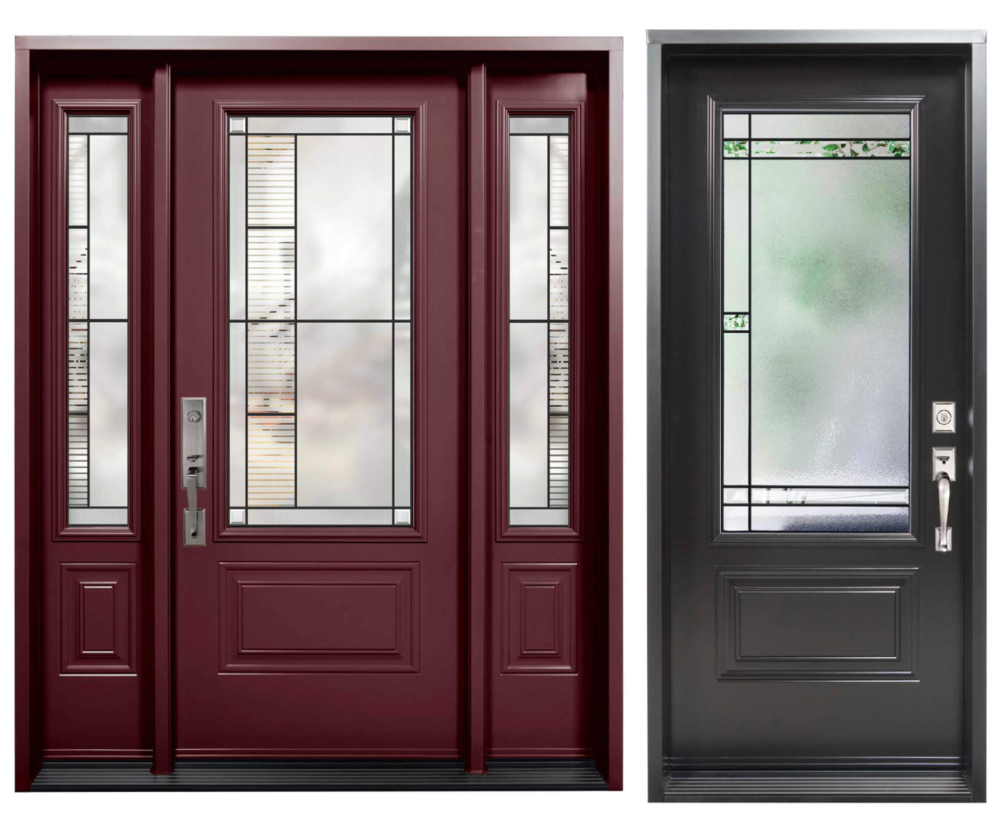 portes extérieures en acier