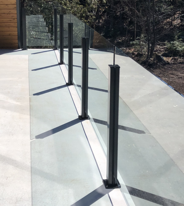 Rampe en verre inséré 10mm