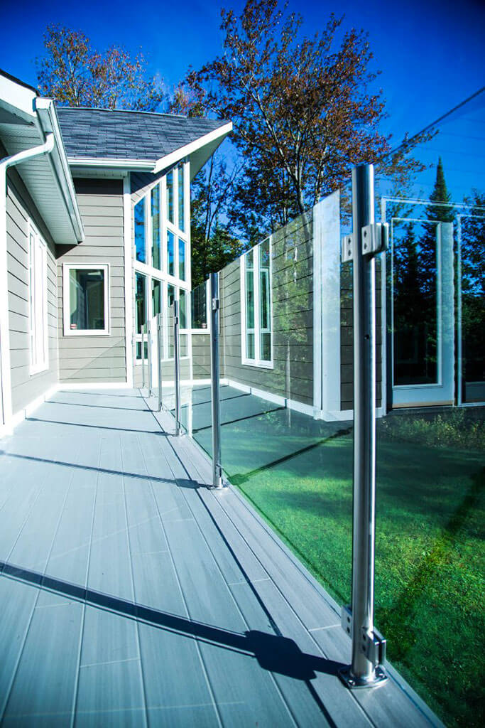 Peak Railblazers Panneau en verre trempé transparent de 66 pouces pour  rampe de terrasse e