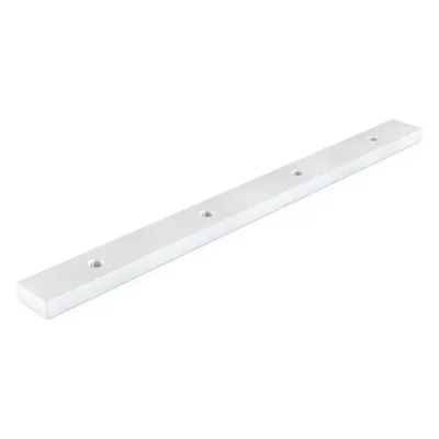 Square cap rail 180° fixed straight connector