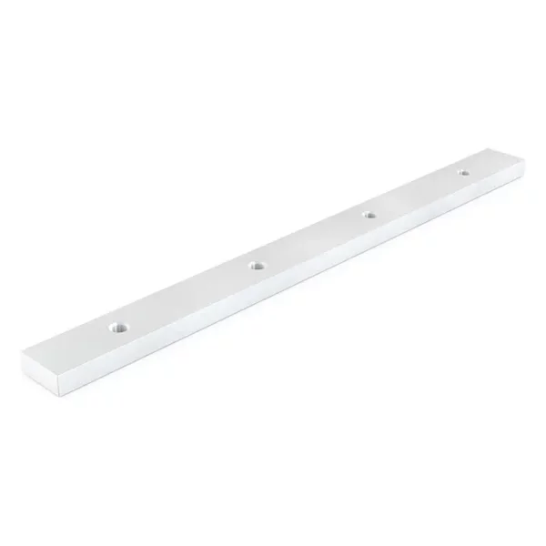 Square cap rail 180° fixed straight connector