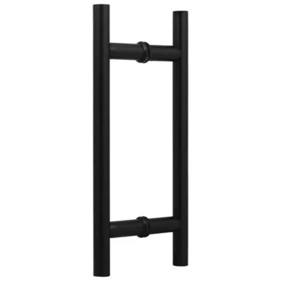 Ladder type handle for glass door