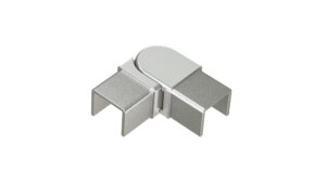 Raccords pour main courante inox avec rainure