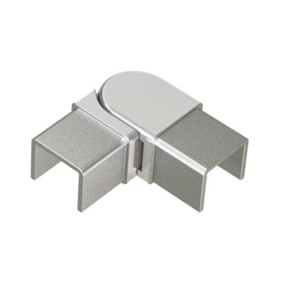 Raccords pour main courante inox avec rainure