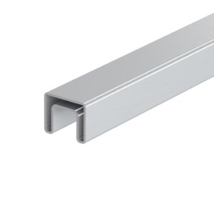 Main courante inox avec rainure 40 x 40
