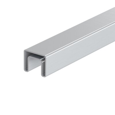 Main courante inox avec rainure 40 x 40