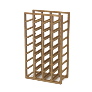 Wooden rack for wine bottle